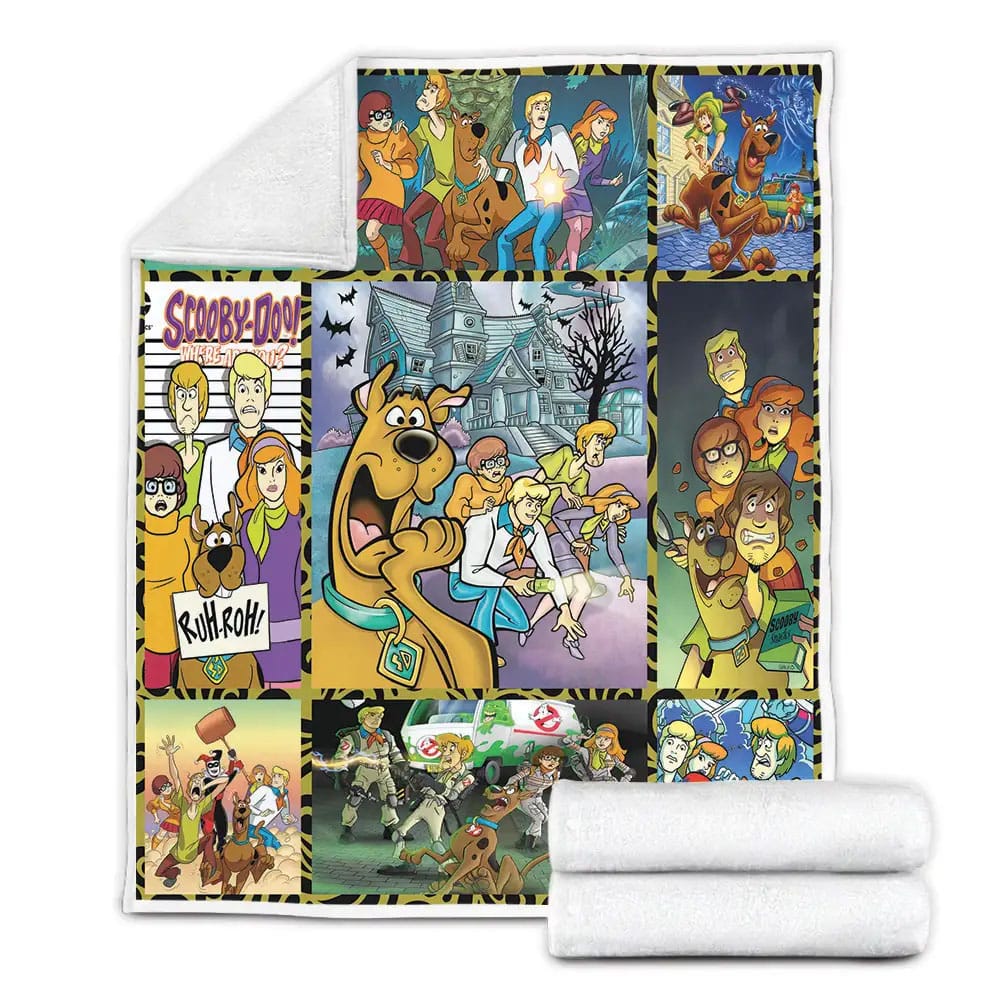 Scooby Doo Fleece Blanket Gift For Wife Husband