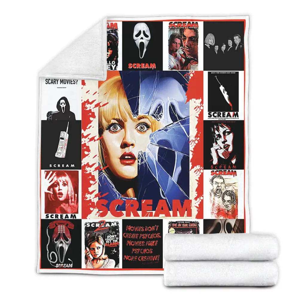 Scream Fleece Blanket 