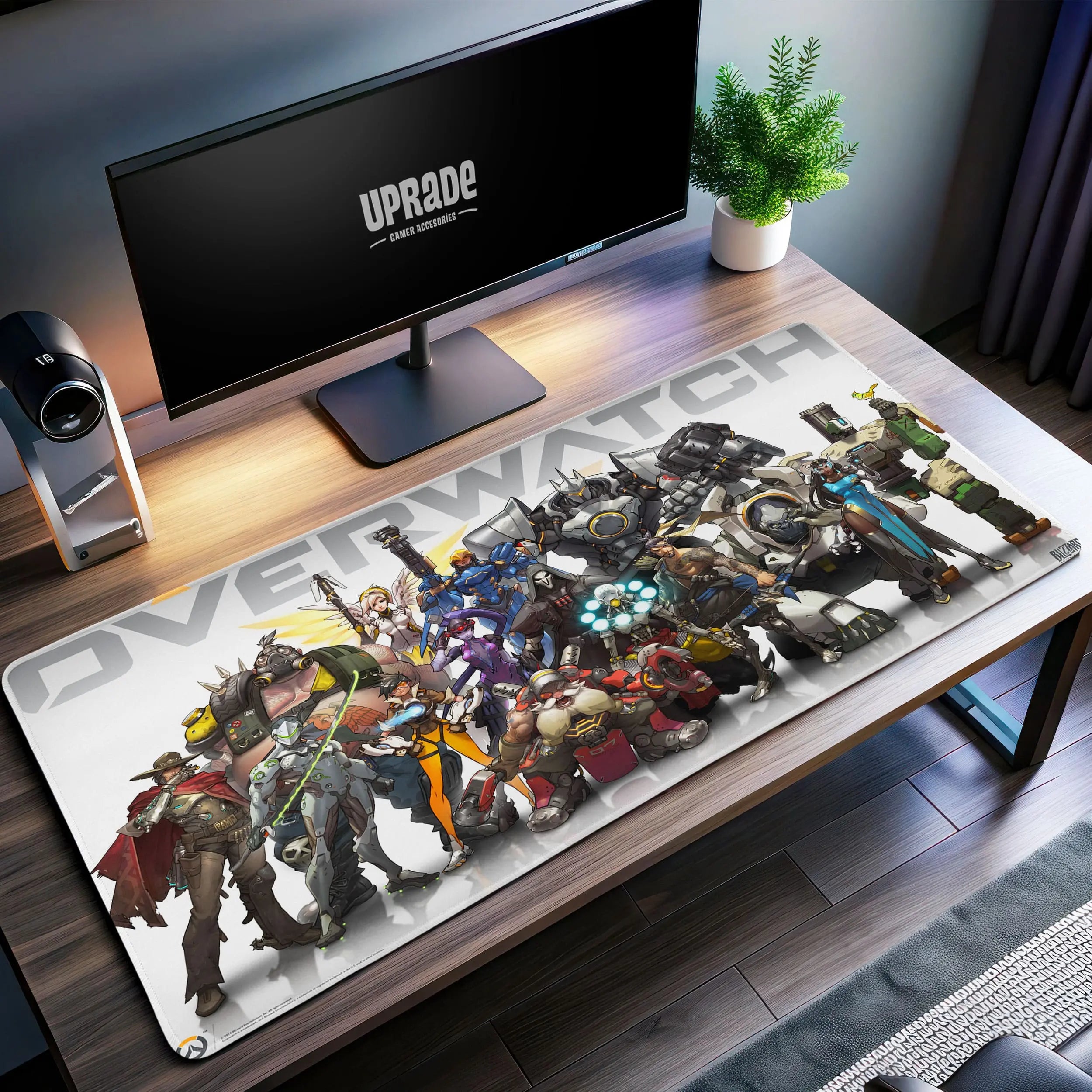 Allleftout Overwatch Heroes Desk Mat, Gamer Mouse Pad