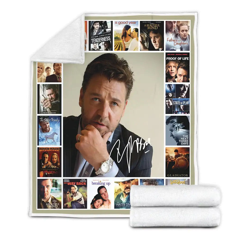 Russell Crowe Fleece Blanket Gift For Wife Husband