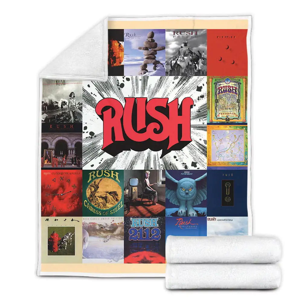 Rush Studio Albums Fleece Blanket Gift For Besties