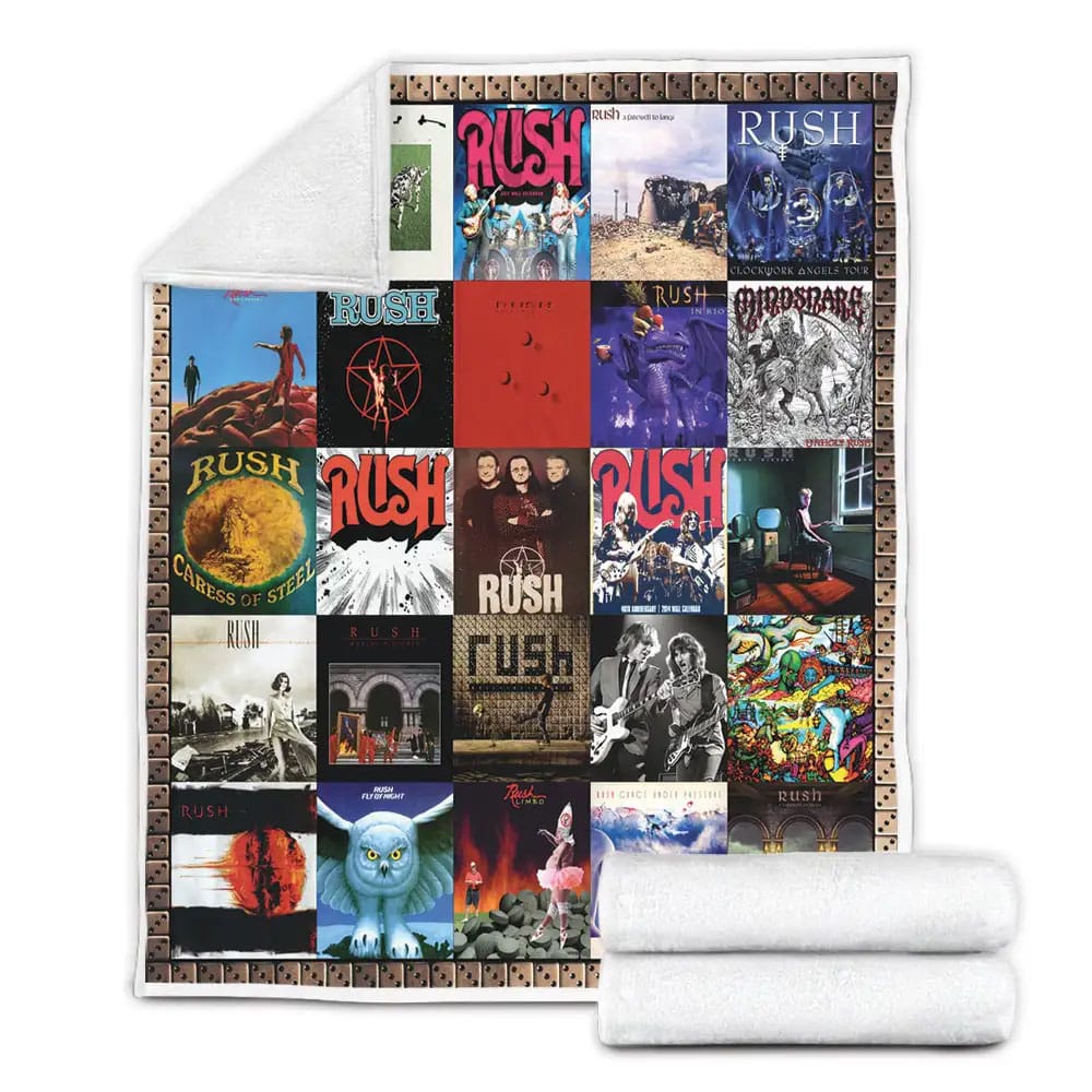 Rush Albums Cover Poster Fleece Blanket 