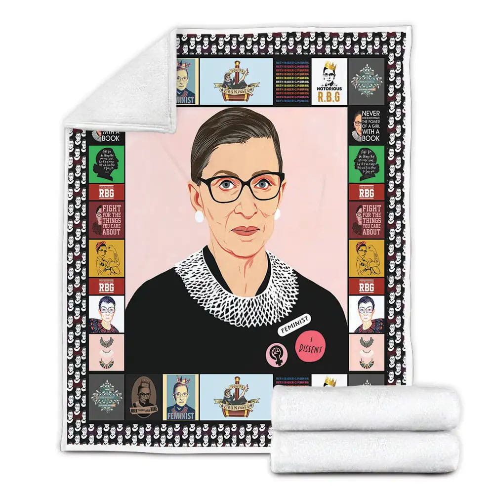 Ruth Bader Ginsburg Fleece Blanket 