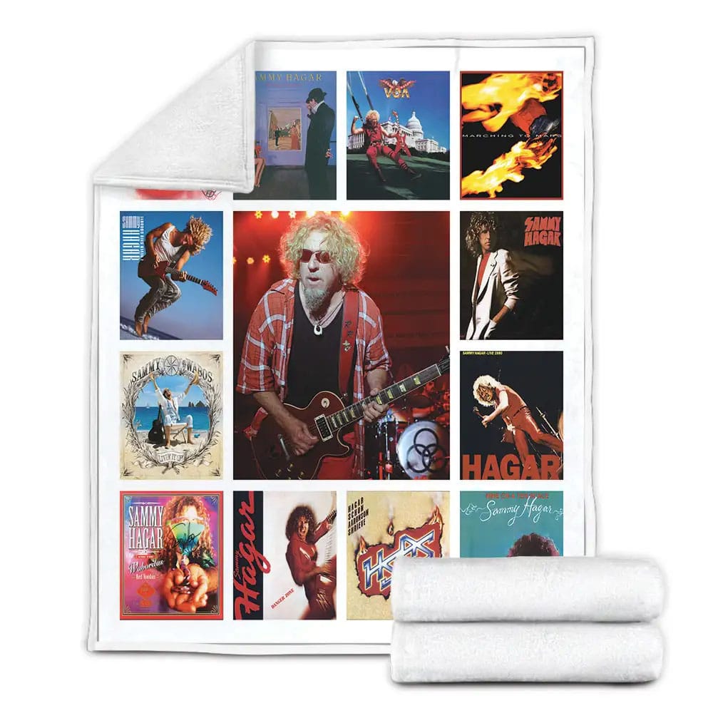 Sammy Hagar Albums Fleece Blanket Gift For Birthday Halloween Christmas
