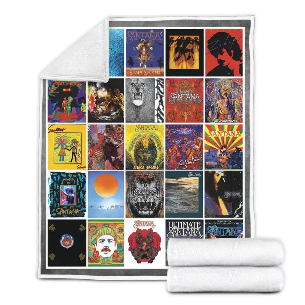 Santana Albums Cover Poster Fleece Blanket Gift For Besties