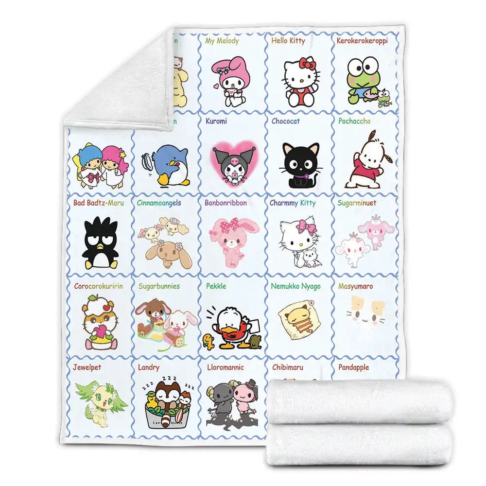 Sanrio Fleece Blanket Gift For Mothers Day Fathers Day