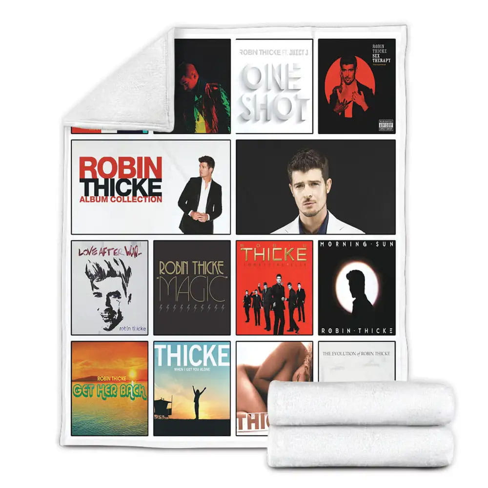 Robin Thicke Fleece Blanket 