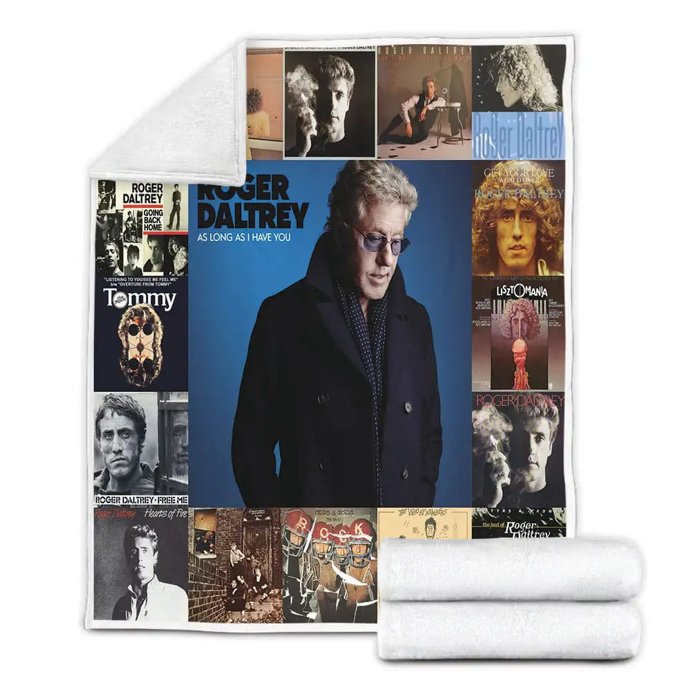 Roger Daltrey Album Covers Fleece Blanket Gift For Wife Husband
