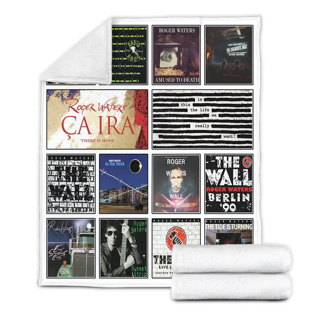 Roger Waters Album Covers Fleece Blanket 