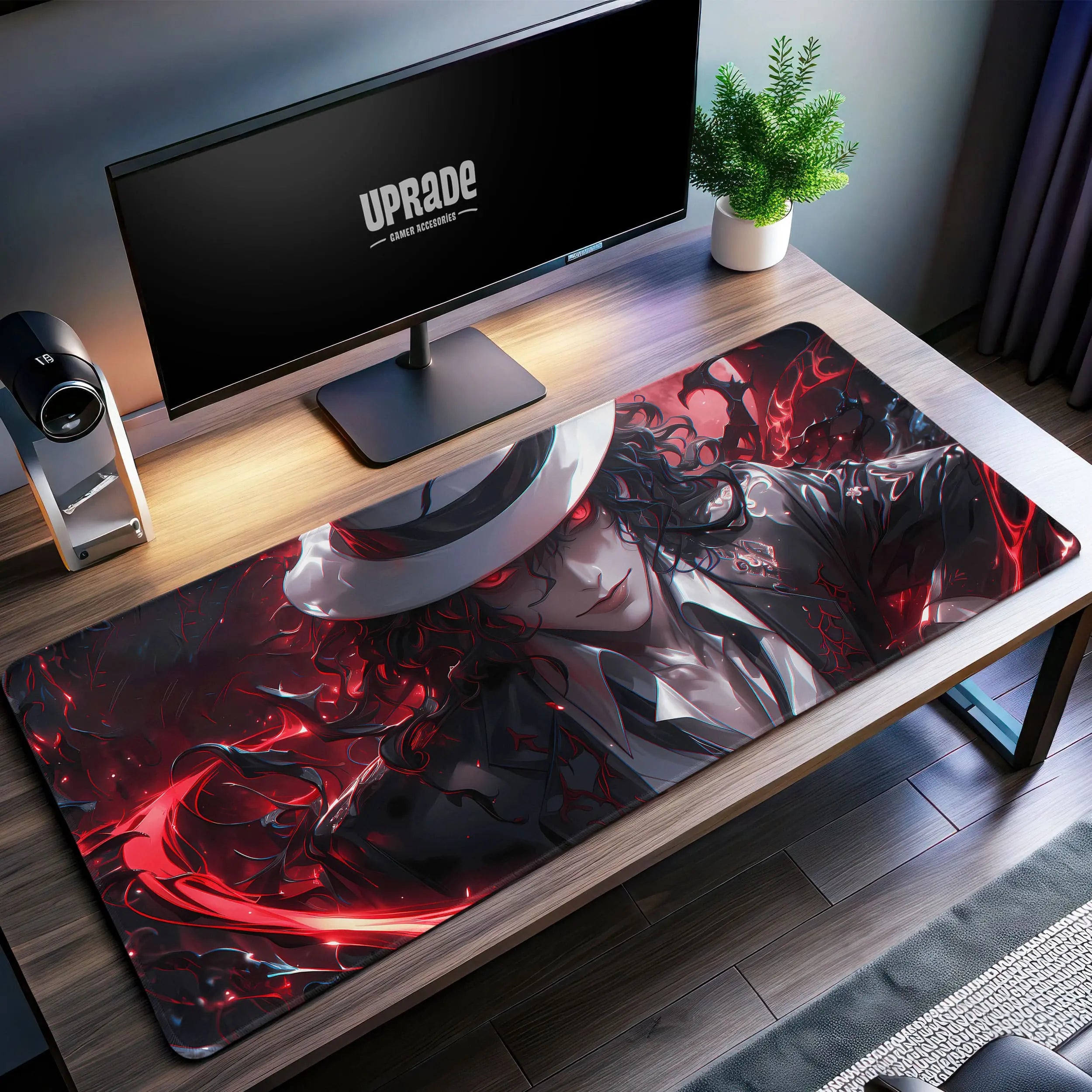 Allleftout Muzan Kibutsuji Desk Mat, Demon King Mouse Pad