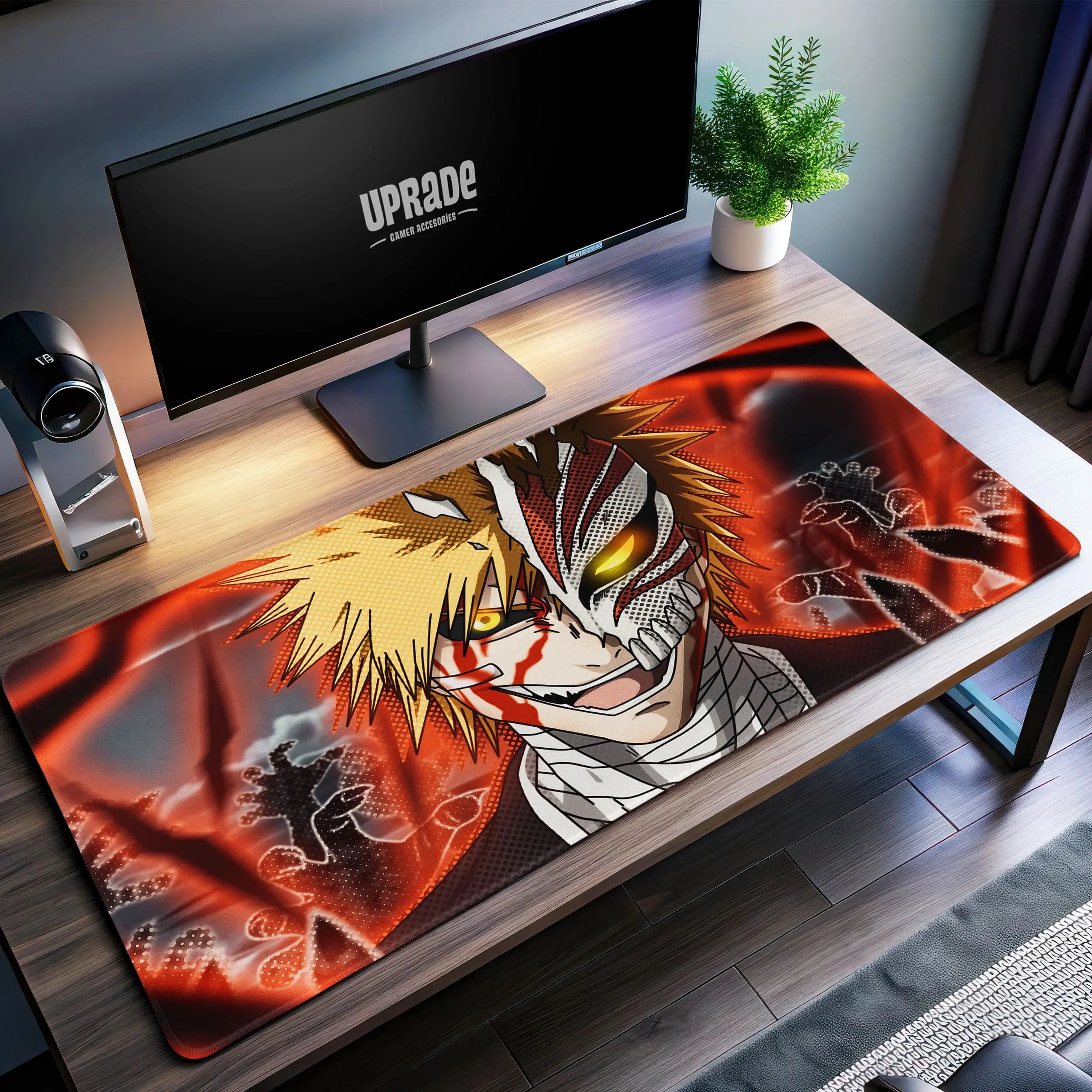 Allleftout Bleach Hollow Ichigo Desk Mat, Vizard Transformation Mouse Pad