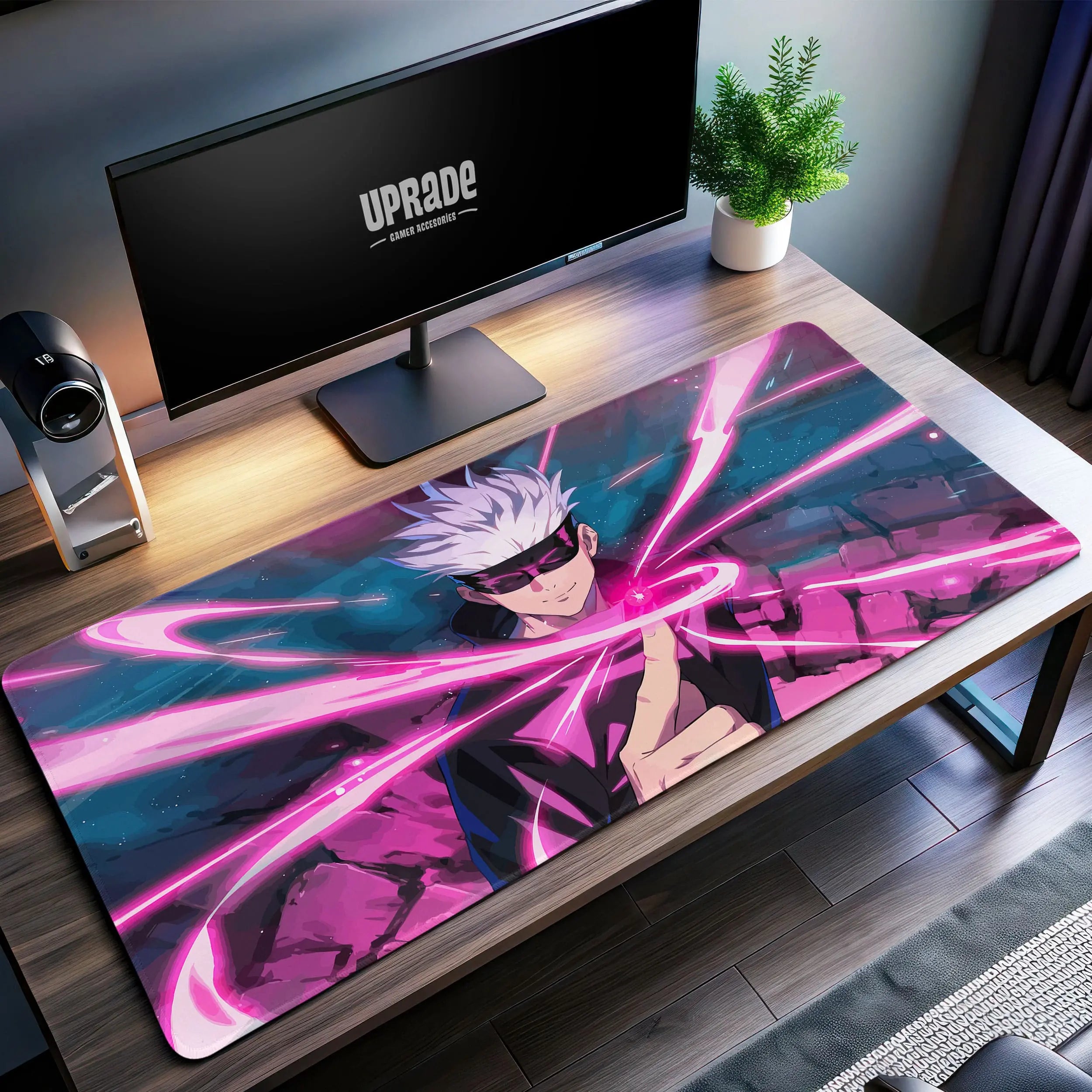 Allleftout Gojo Satoru Infinity Desk Mat, Jujutsu Kaisen Mouse Pad