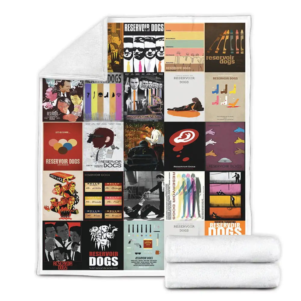 Reservoir Dogs Fleece Blanket Gift For Mothers Day Fathers Day