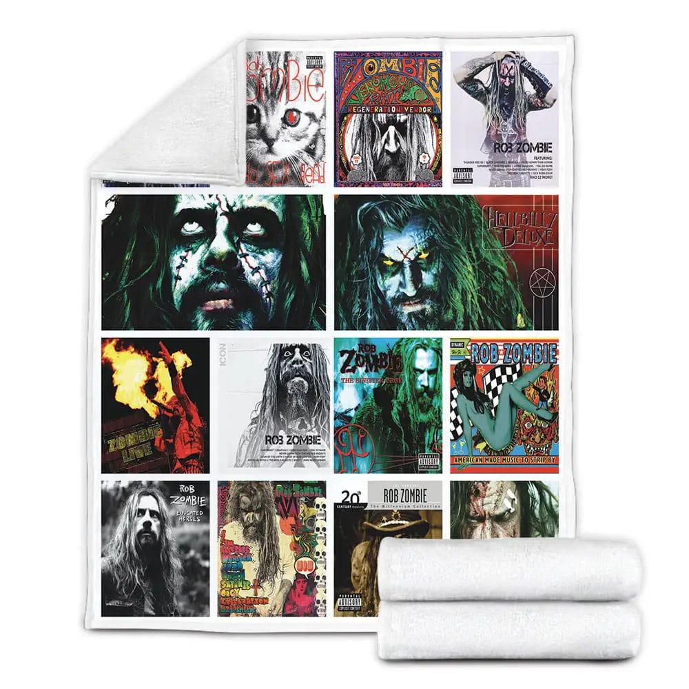 Rob Zombie Albums Fleece Blanket 