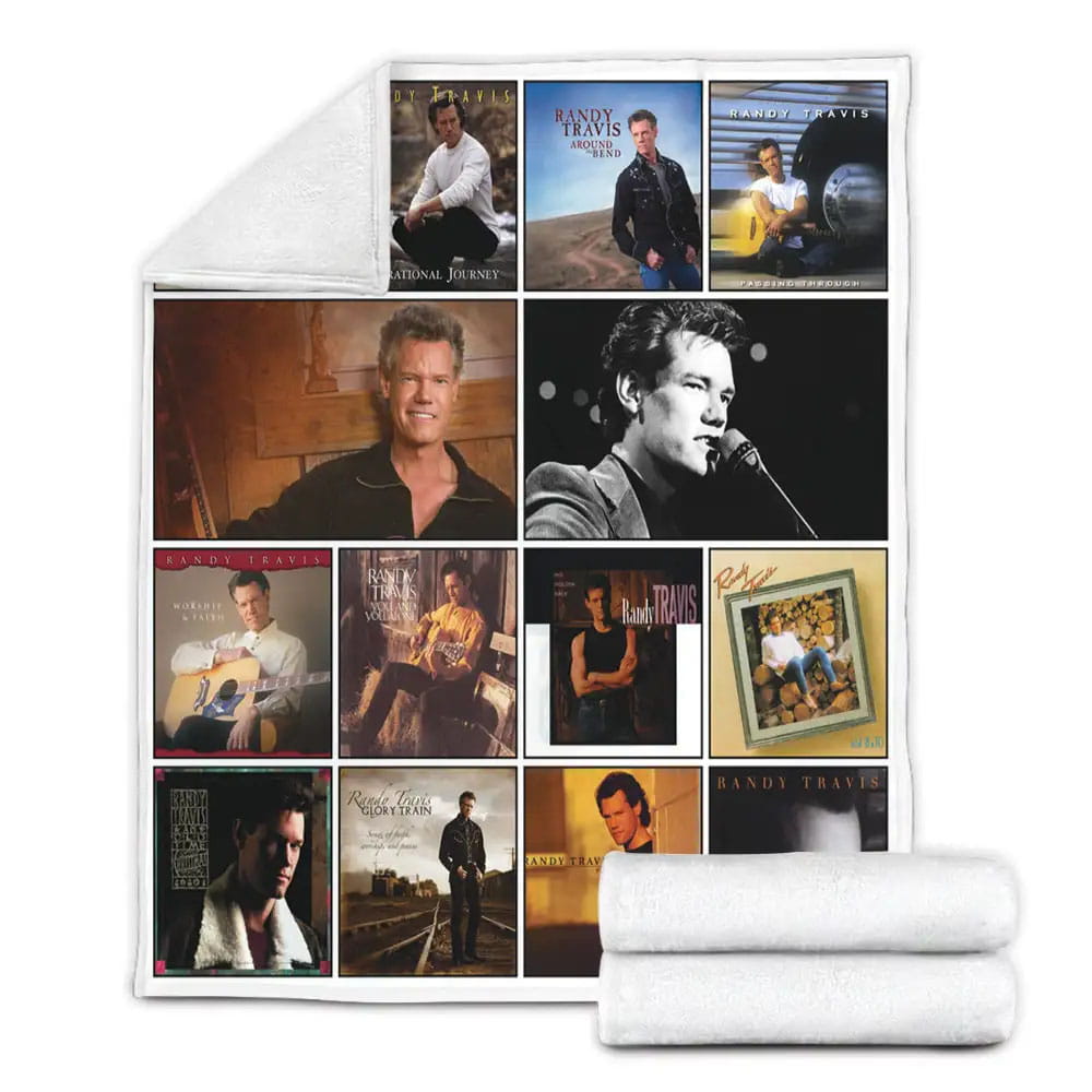 Randy Travis Fleece Blanket Gift For Mothers Day Fathers Day