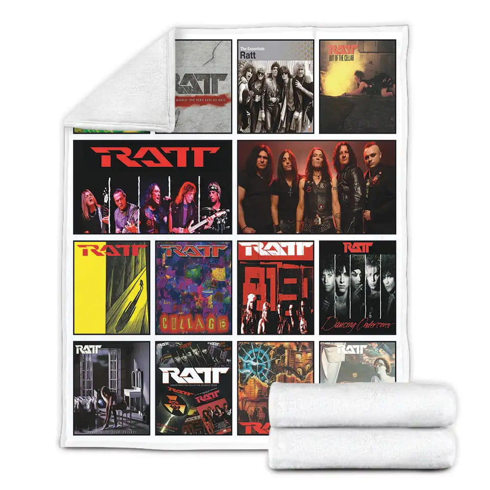 Ratt Album Covers Fleece Blanket Gift For Wife Husband