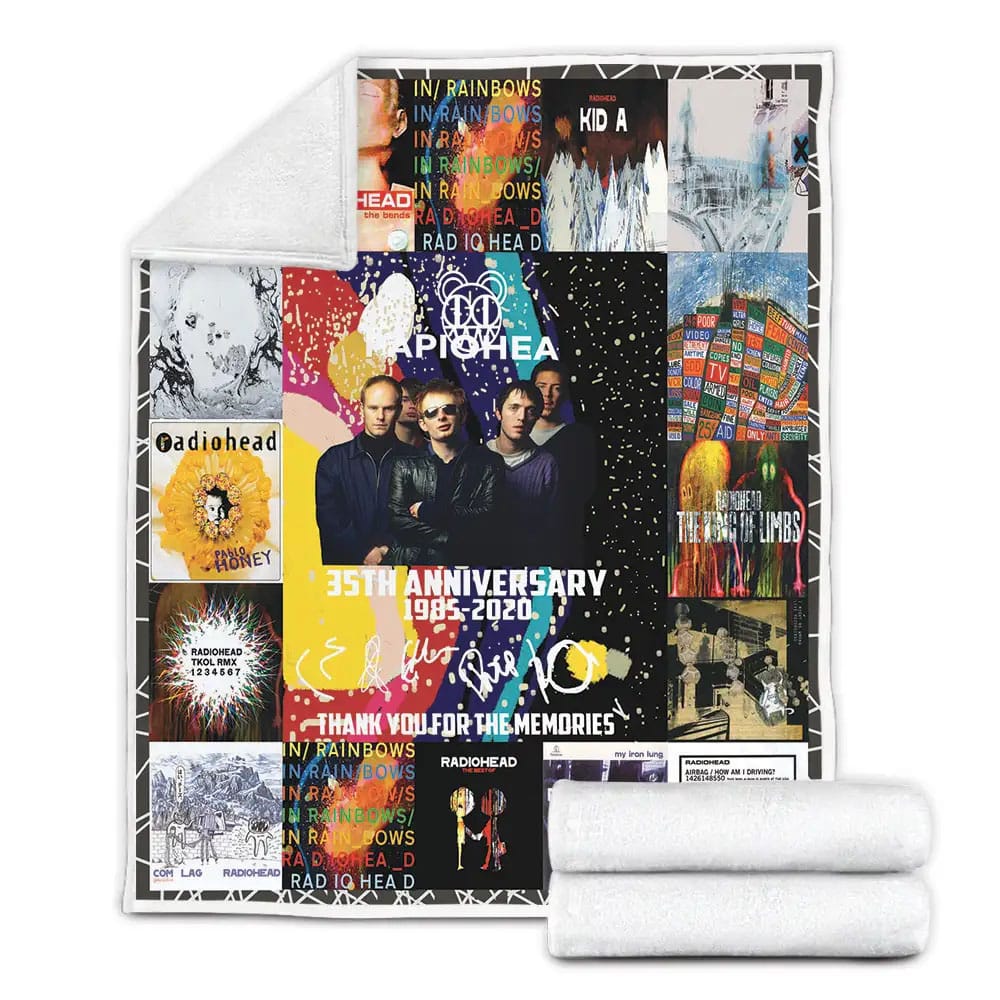 Radiohead Fleece Blanket Gift For Mothers Day Fathers Day