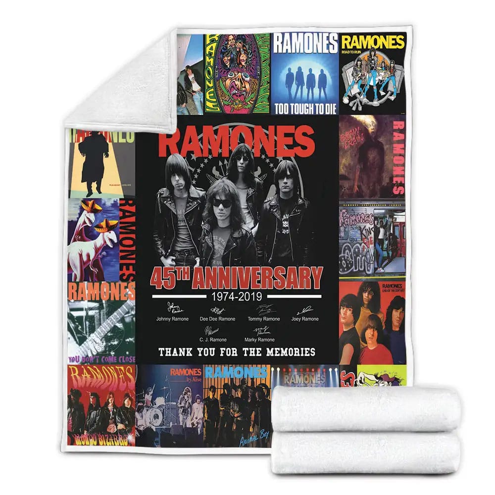 Ramones Fleece Blanket Gift For Birthday Halloween Christmas