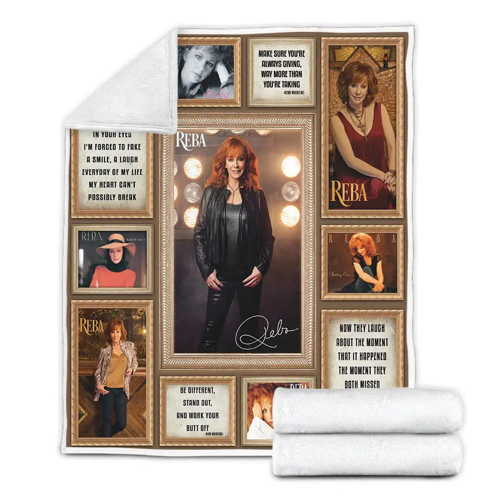 Reba Mcentire Fleece Blanket Gift For Besties
