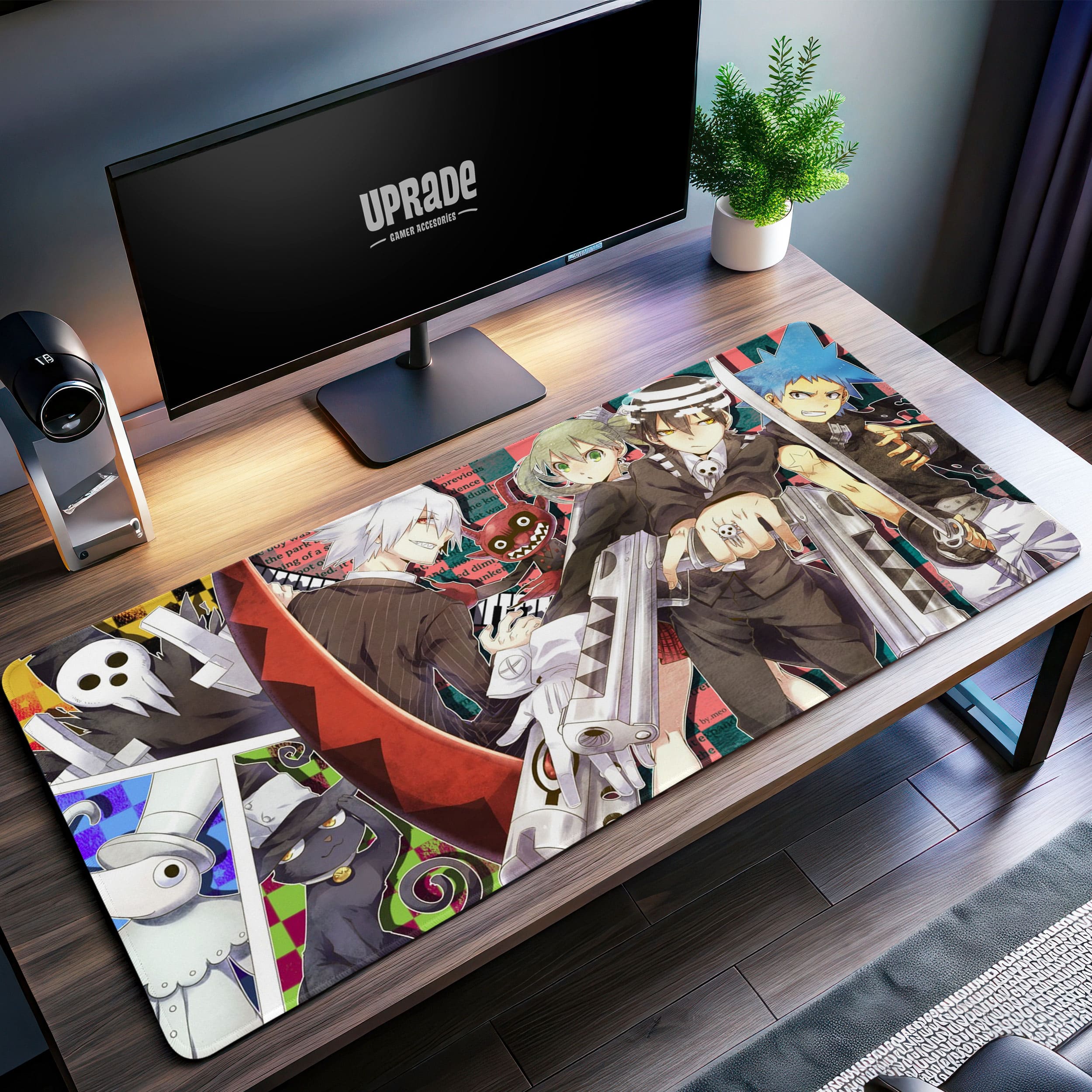 Allleftout Soul Eater Team Desk Mat, Anime Collage Mouse Pad