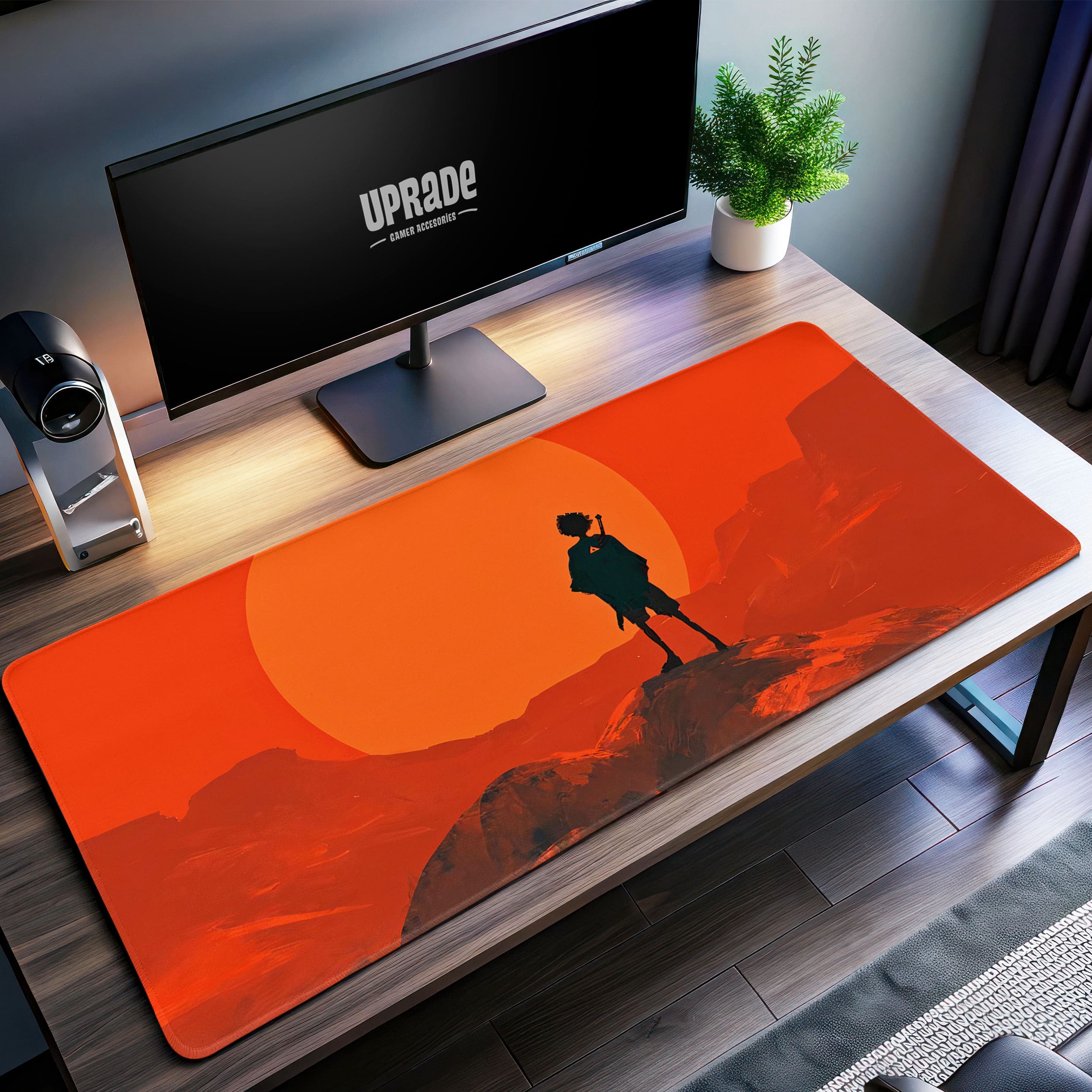 Allleftout Samurai Sunset Desk Mat, Samurai Champloo Mouse Pad