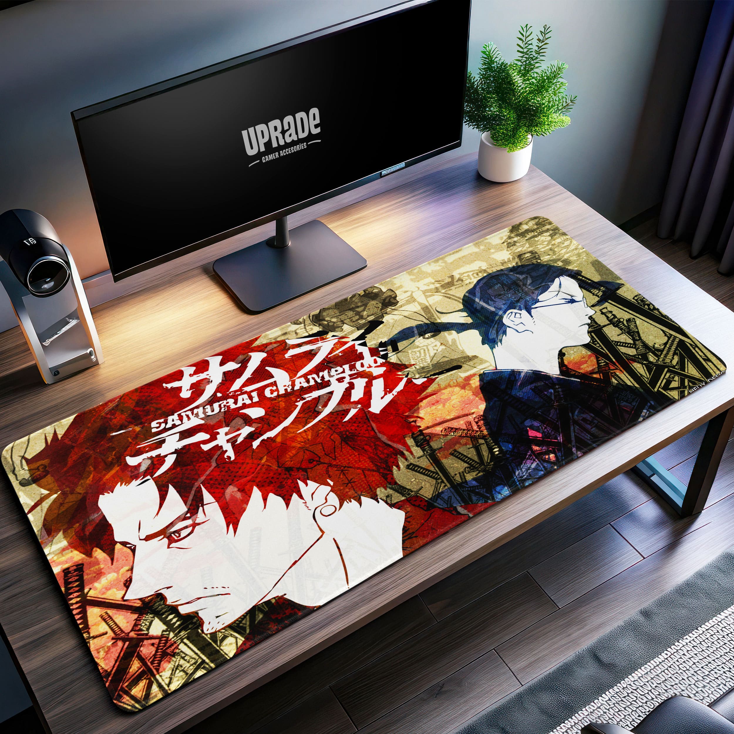 Allleftout Samurai Rivalry Desk Mat, Samurai Champloo Mouse Pad