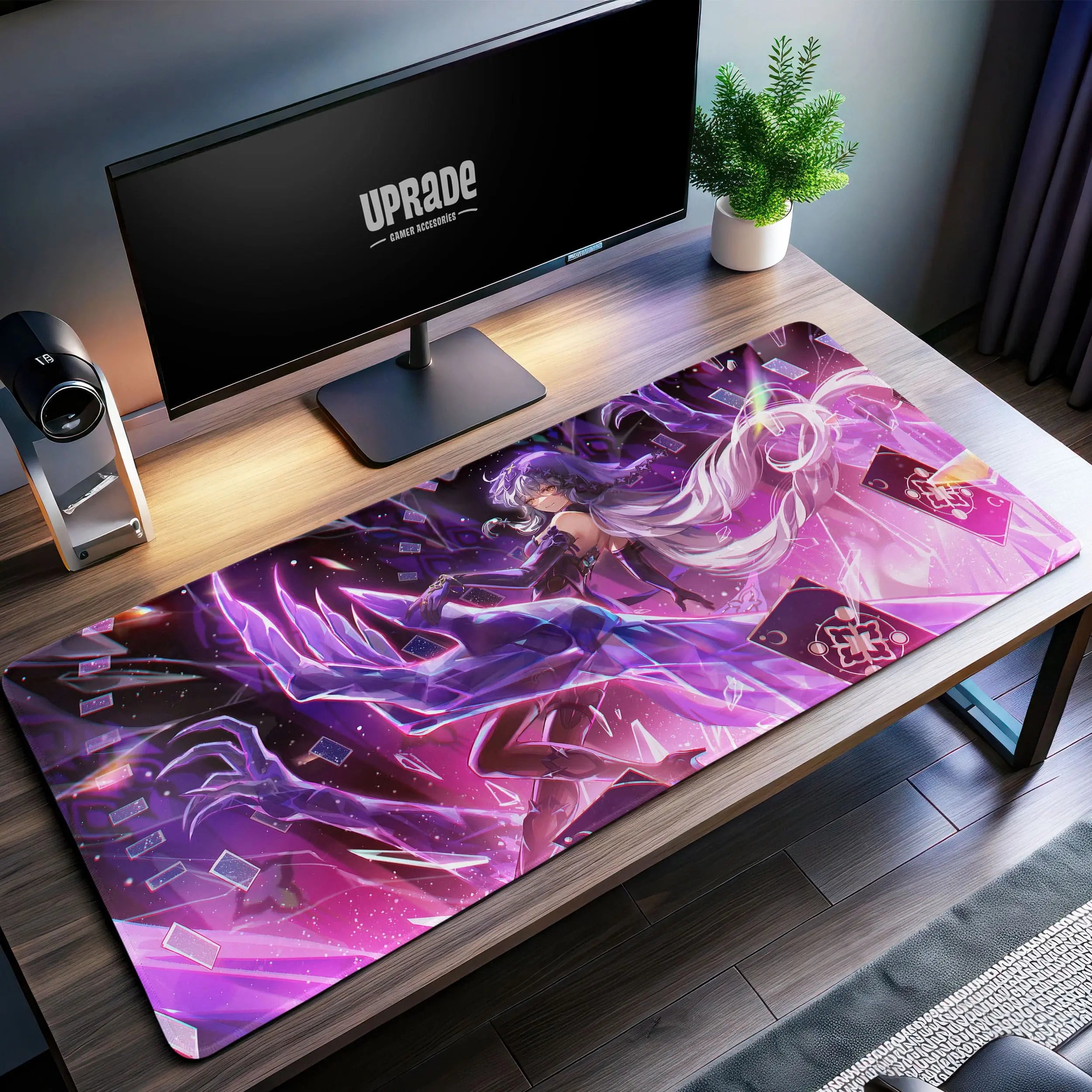Allleftout Mystic Sorceress Desk Mat, Enchanted Magic Mouse Pad