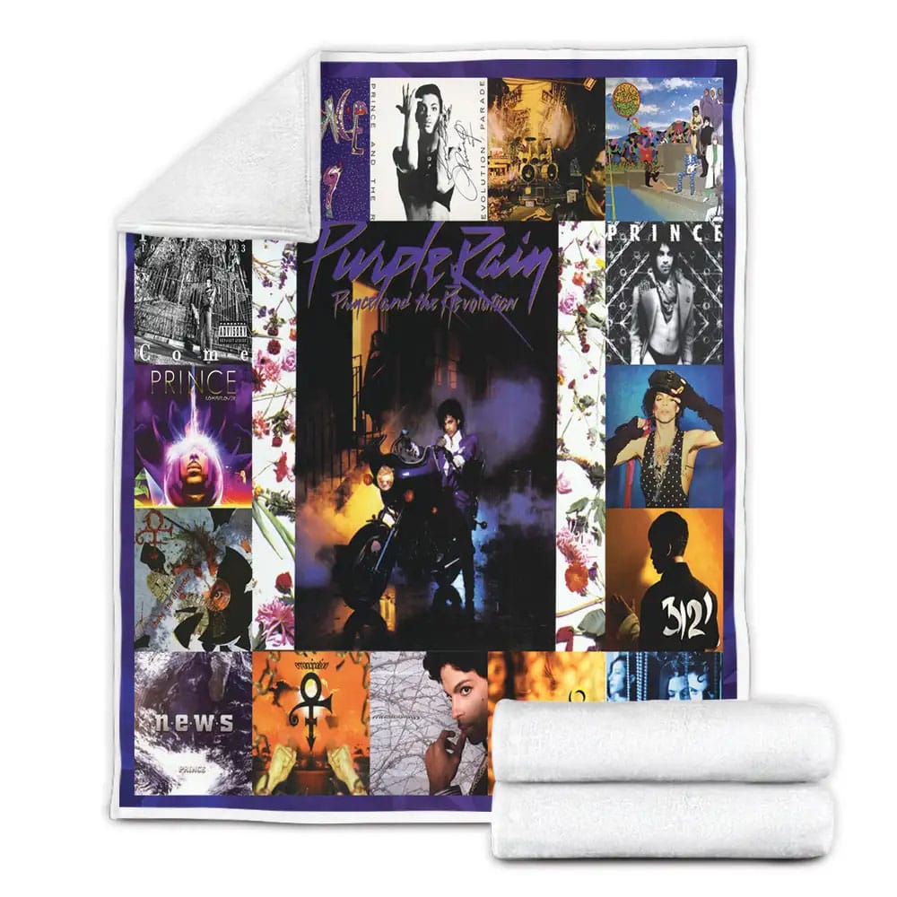 Prince Albums Cover Poster Fleece Blanket Gift For Besties