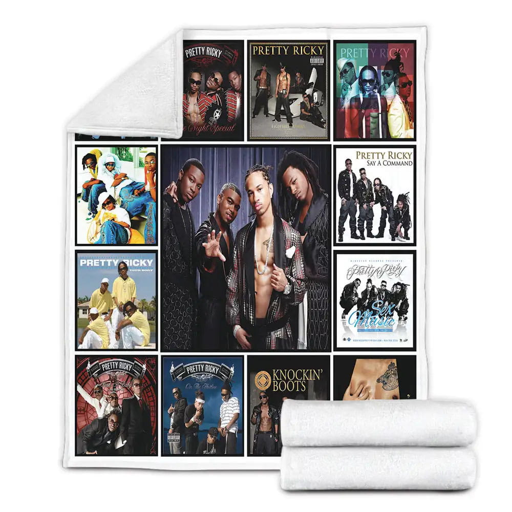 Pretty Ricky Album Covers Fleece Blanket Gift For Besties