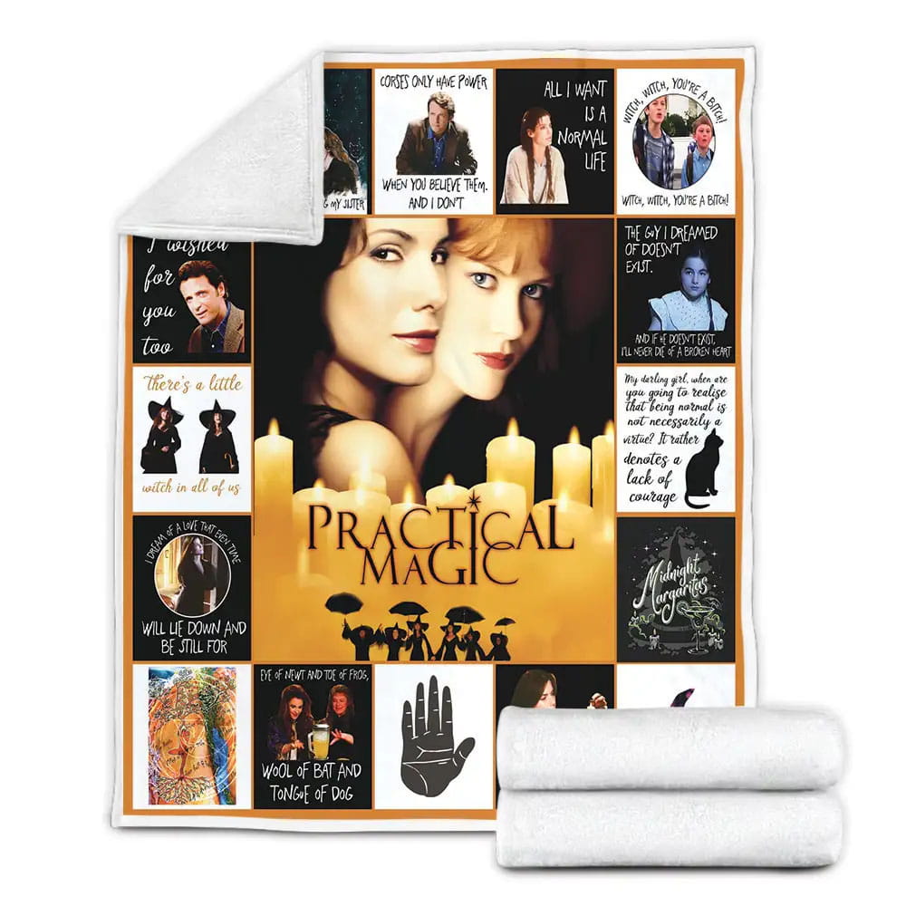 Practical Magic Fleece Blanket Gift For Mothers Day Fathers Day