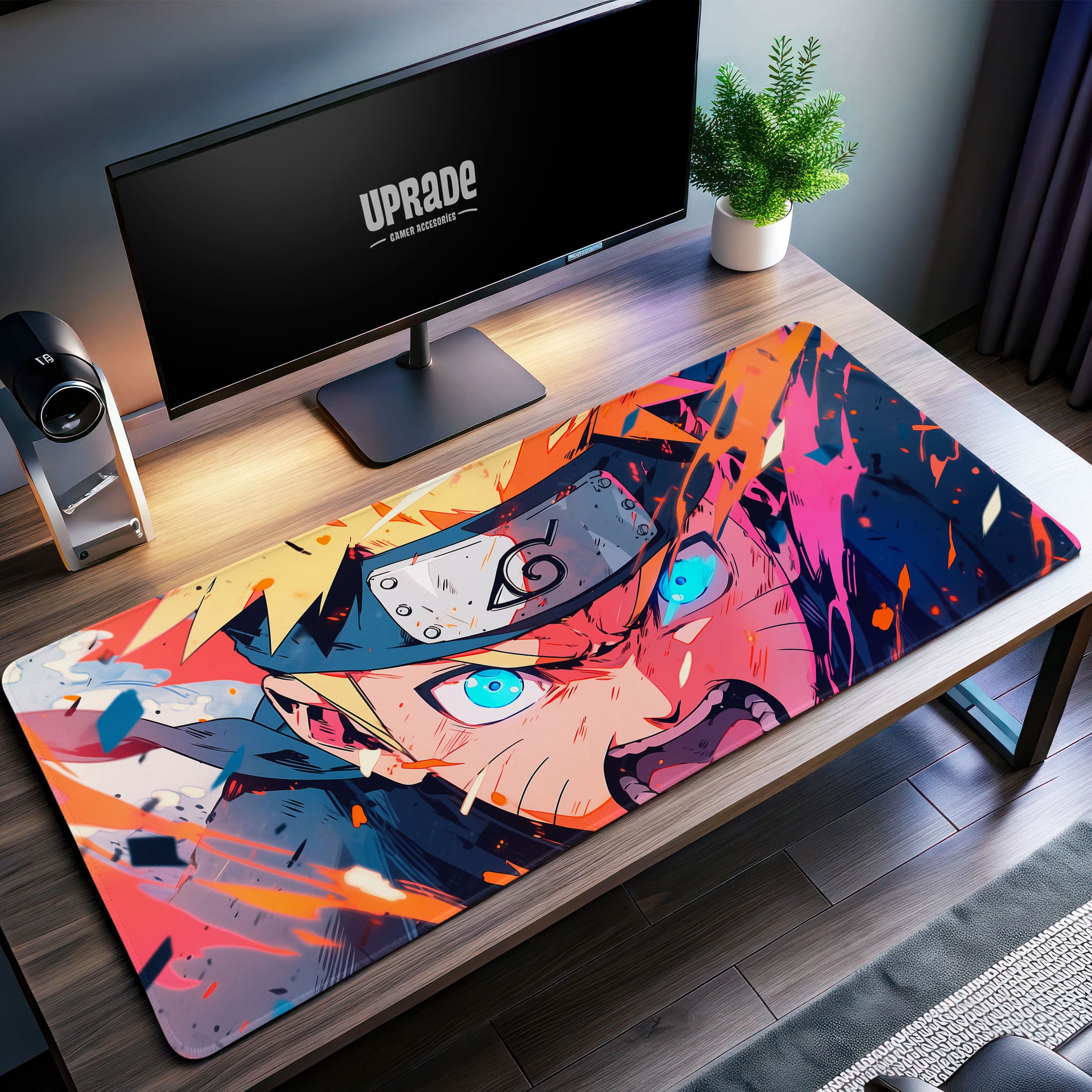 Allleftout Shinobi'S Resolve Desk Mat, Naruto Mouse Pad