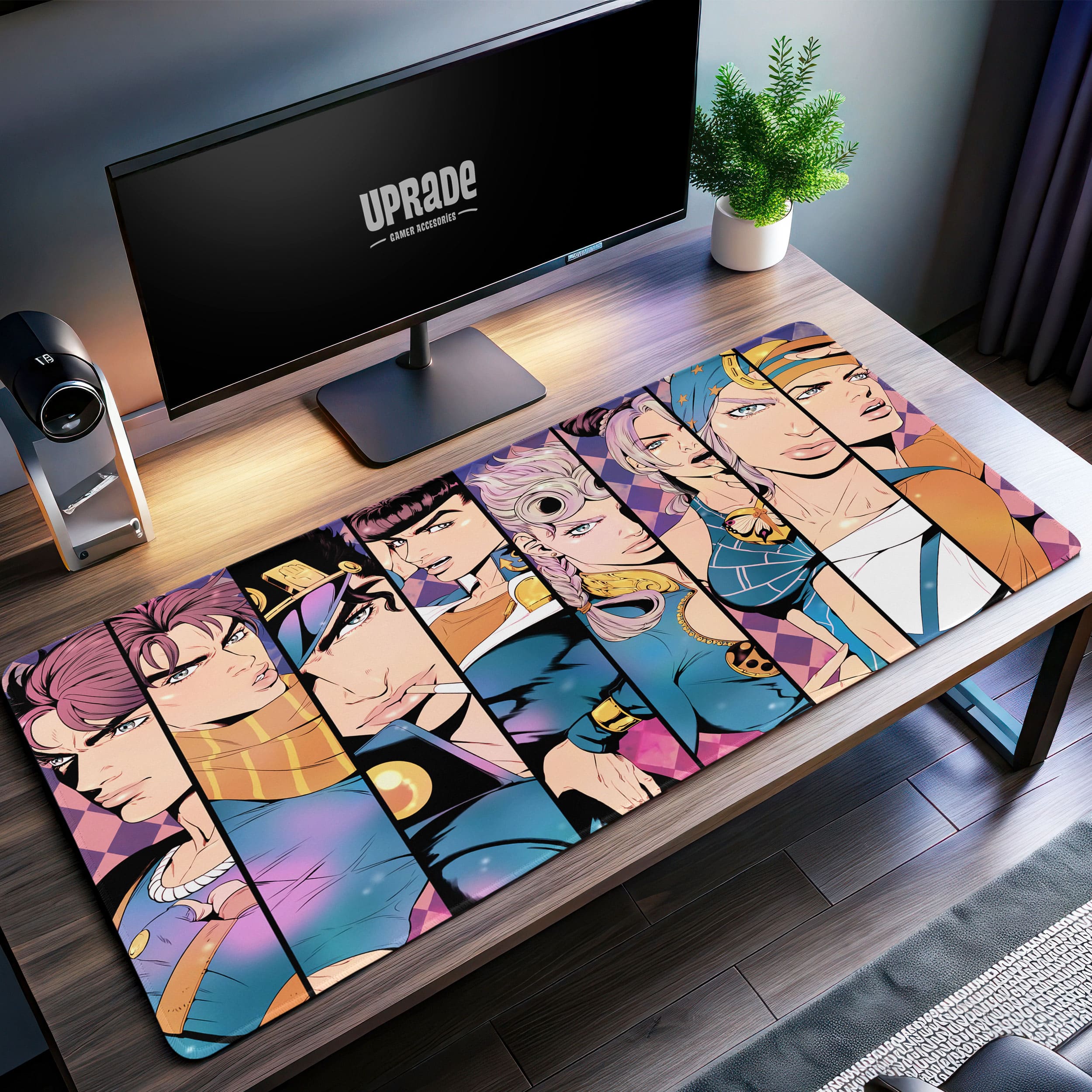 Allleftout Stardust Heirs Desk Mat, Jojo Bizarre Adventure Mouse Pad