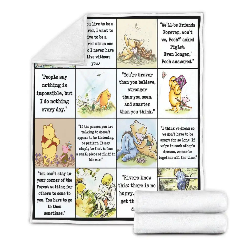 Pooh And Friends Fleece Blanket 
