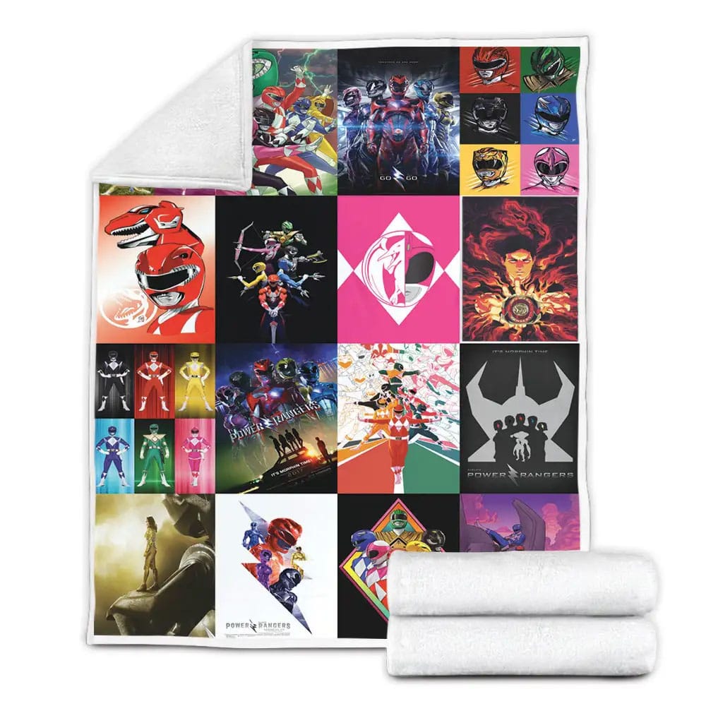 Power Ranger Fleece Blanket Gift For Wife Husband
