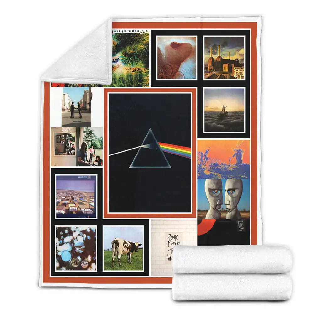 Pink Floyd Albums Fleece Blanket Gift For Birthday Halloween Christmas