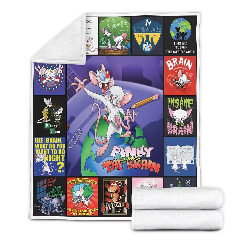 Pinky and the Brain Fleece Blanket 