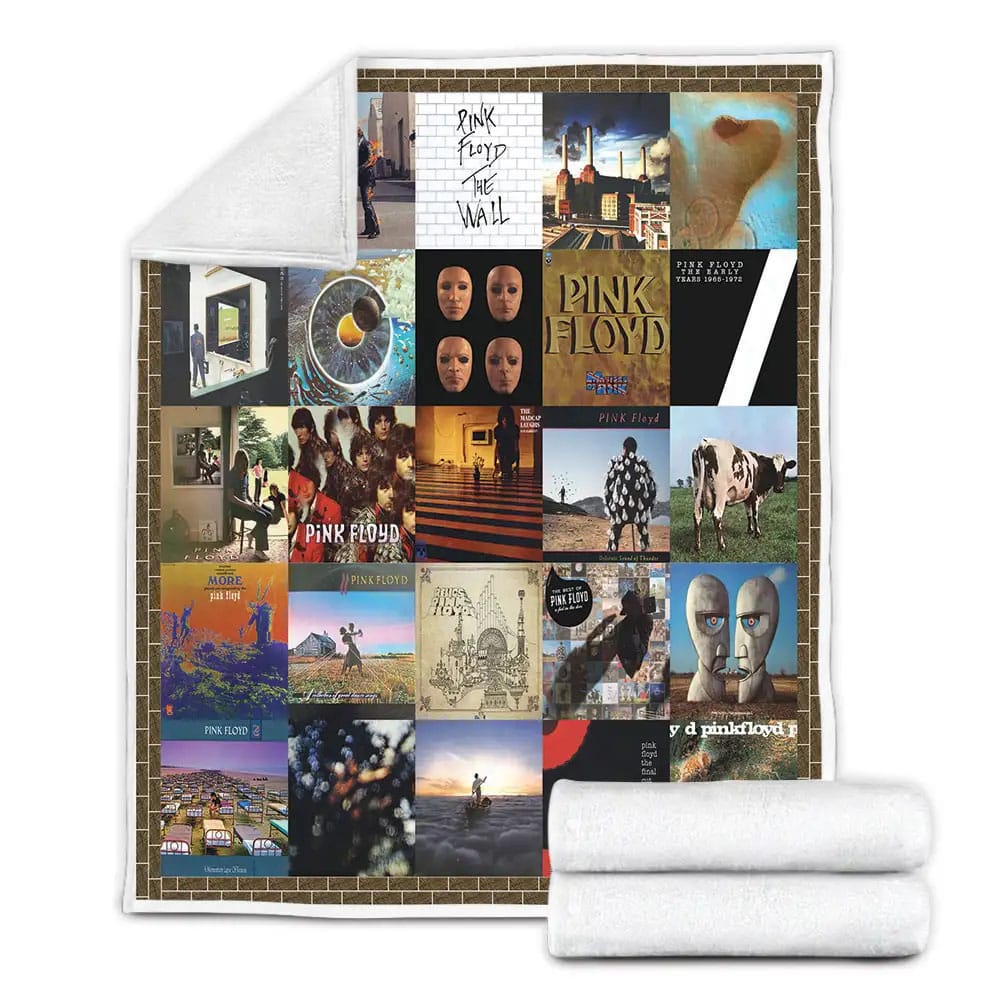 Pink Floyd Albums Cover Poster Fleece Blanket 