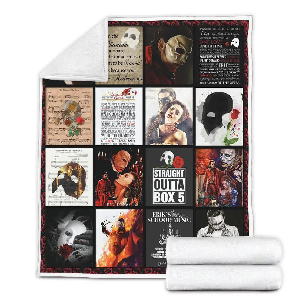 Phantom of the opera Fleece Blanket 
