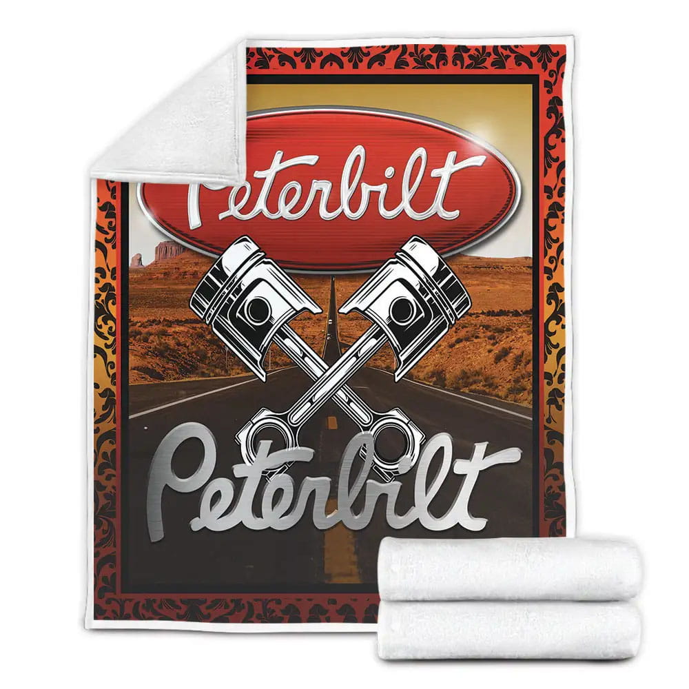 Peterbilt Fleece Blanket Gift For Wife Husband
