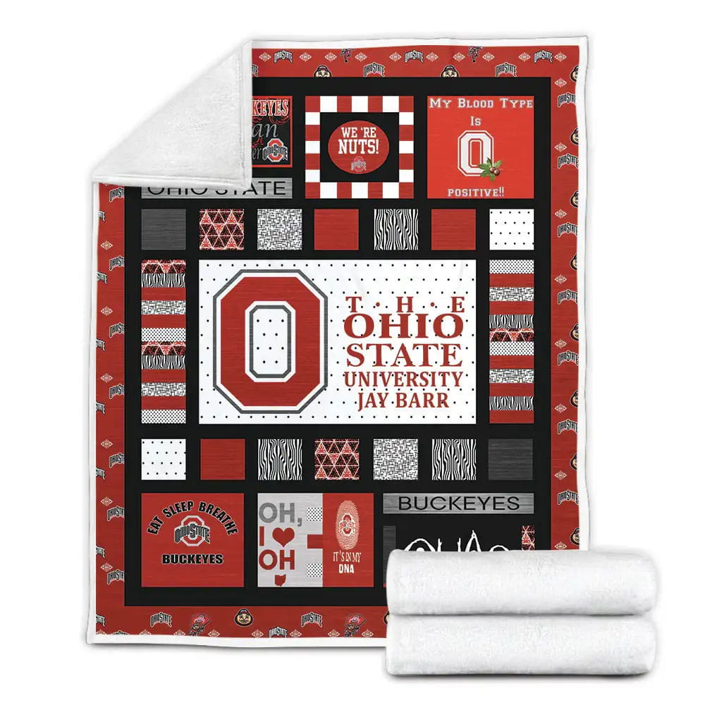 Petmytshirt The Ohio State University Fleece Blanket Gift For Wife Husband