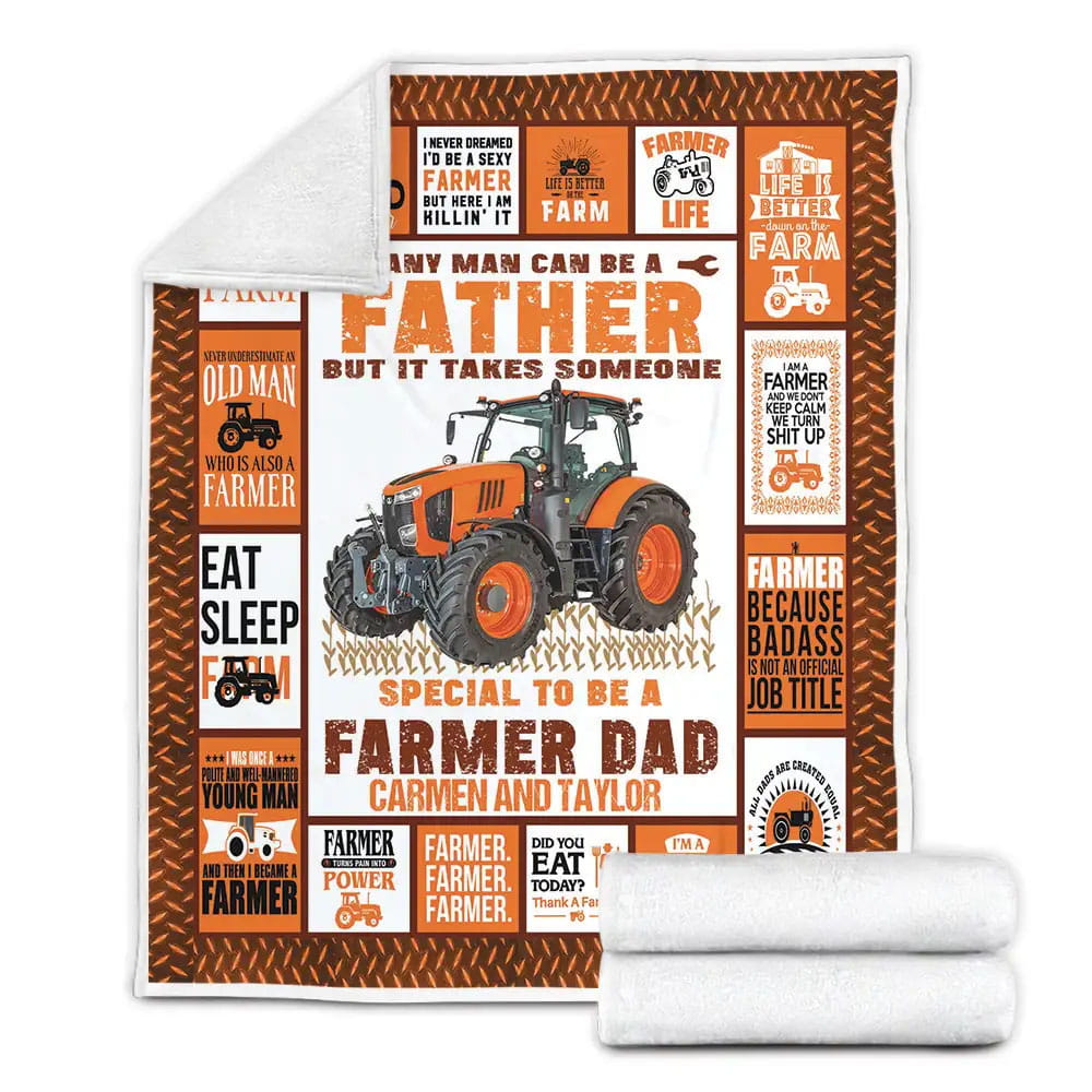 Petmytshirt Farmer Someone Special To Be A Farmer Fleece Blanket Gift For Mothers Day Fathers Day