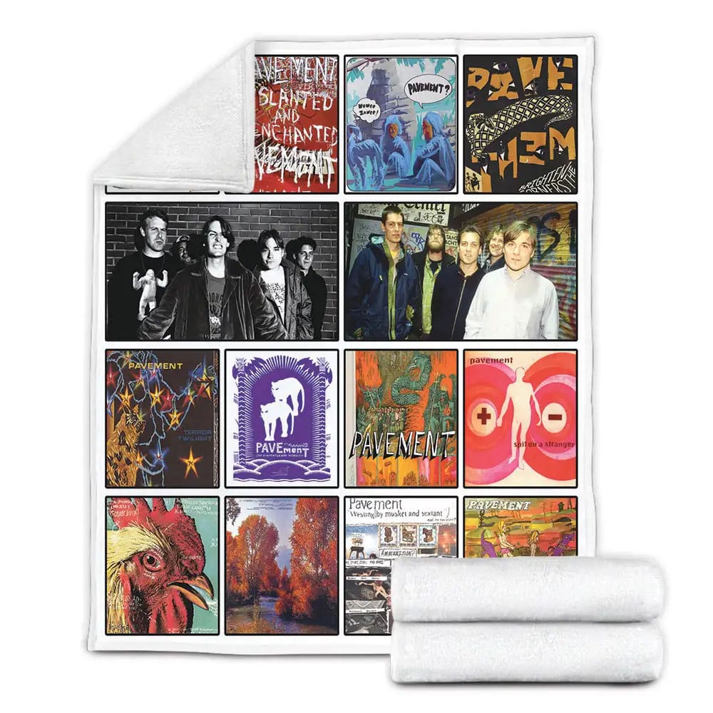 Pavement Album Covers Fleece Blanket Gift For Mothers Day Fathers Day