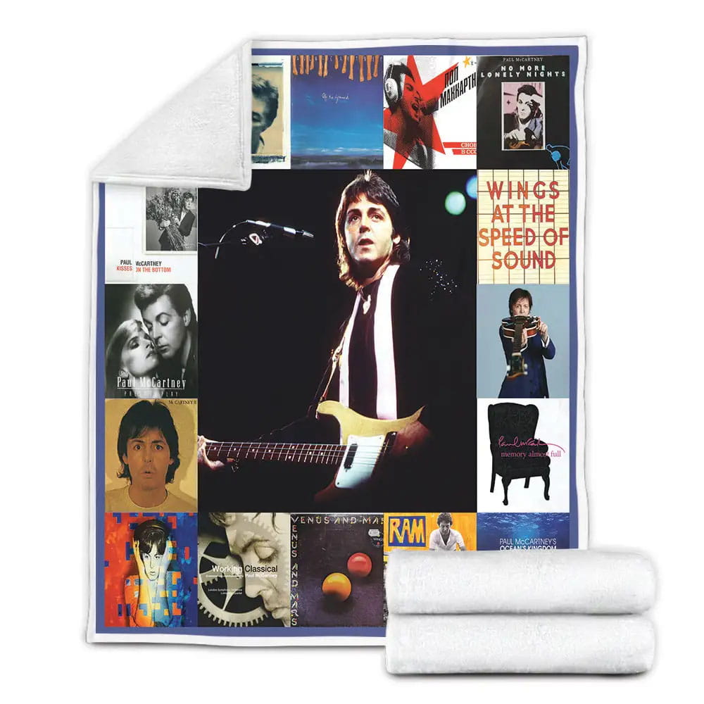 Paul Mccartney Fleece Blanket Gift For Wife Husband