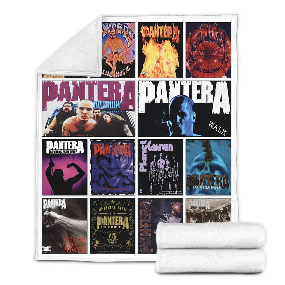 Pantera Band Albums Fleece Blanket 