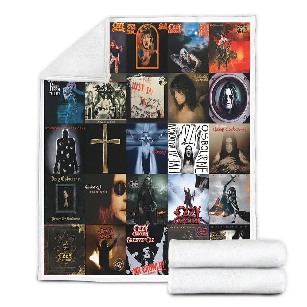 Ozzy Osbourne Fleece Blanket Gift For Wife Husband