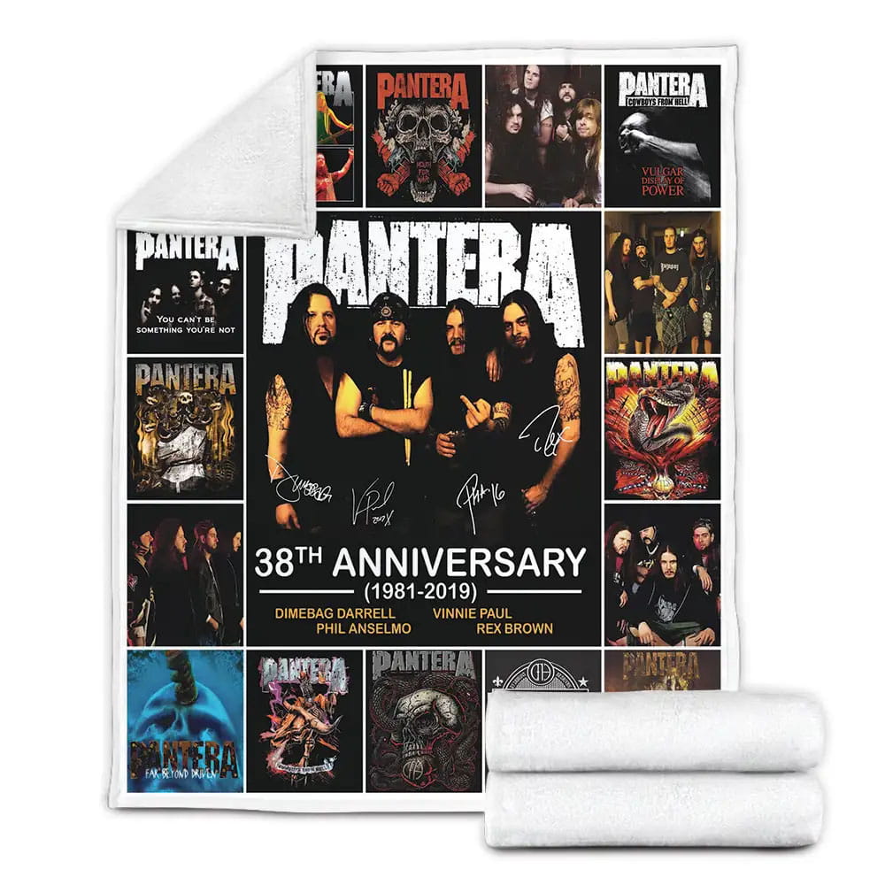 Pantera Fleece Blanket Gift For Birthday Halloween Christmas