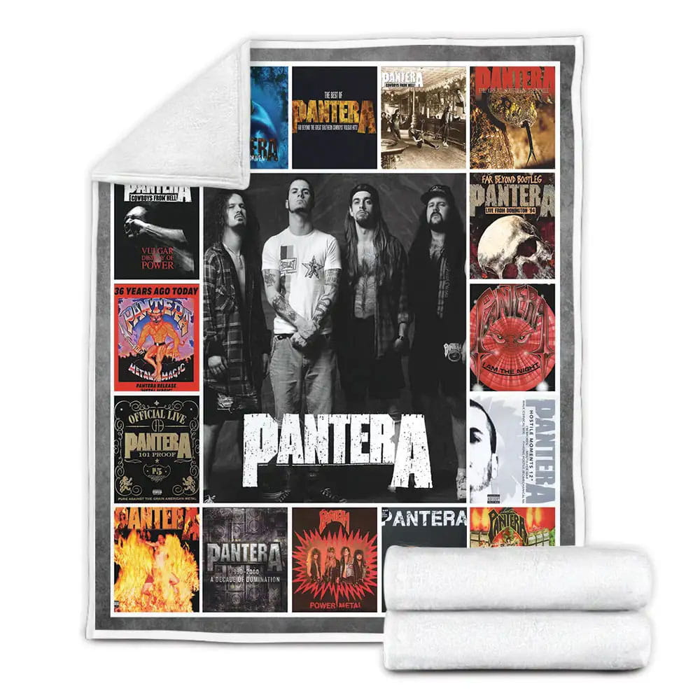 Pantera Albums Cover Poster Fleece Blanket Gift For Besties