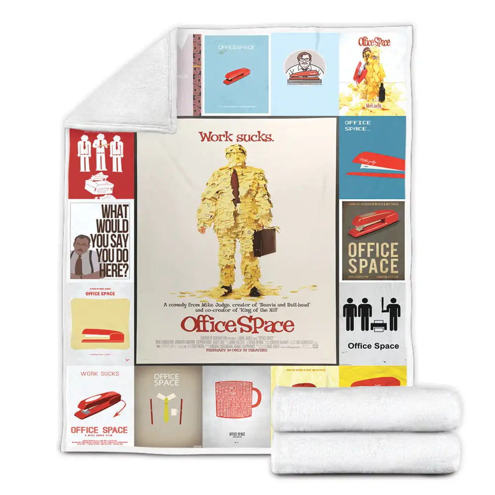 Office Space Fleece Blanket Gift For Birthday Halloween Christmas