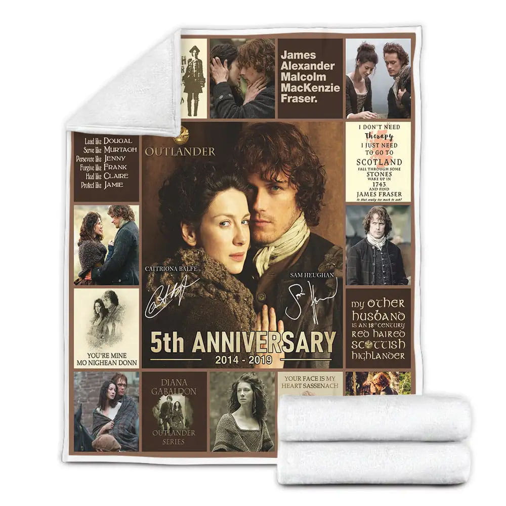 Outlander Fleece Blanket Gift For Birthday Halloween Christmas