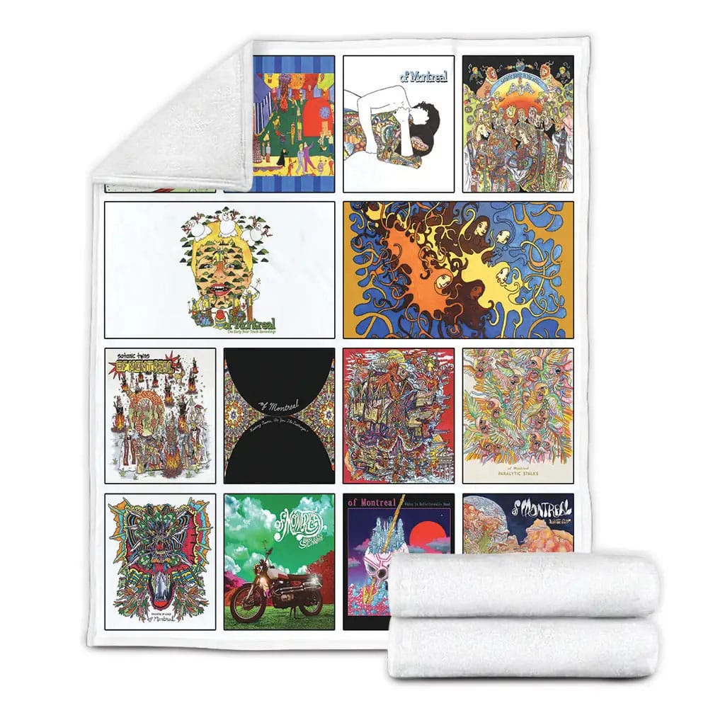 Of Montreal Album Covers Fleece Blanket 